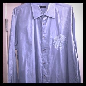 Alfani long sleeve light blue dress shirt
